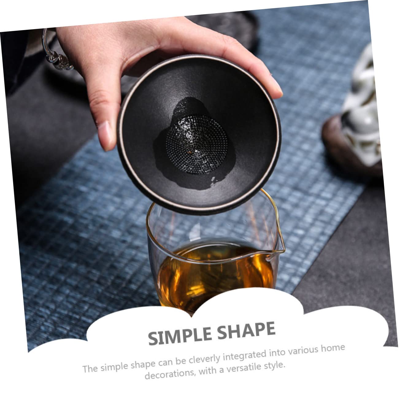 1juego Infusor De Té Cerámico Miniatura Diseño De Buda Accesorios Para Ceremonia Del Té Compacto y Ligero Para Decoración Del Hogar Para y Uso Personal