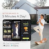 Vista 4 de GIBBON SlackBoard - GiBoard Balance Board - Gift for Kids & Adults - 1 & 2 Line Options - Slackline Balance Trainer for Core Workouts, Standing Desk