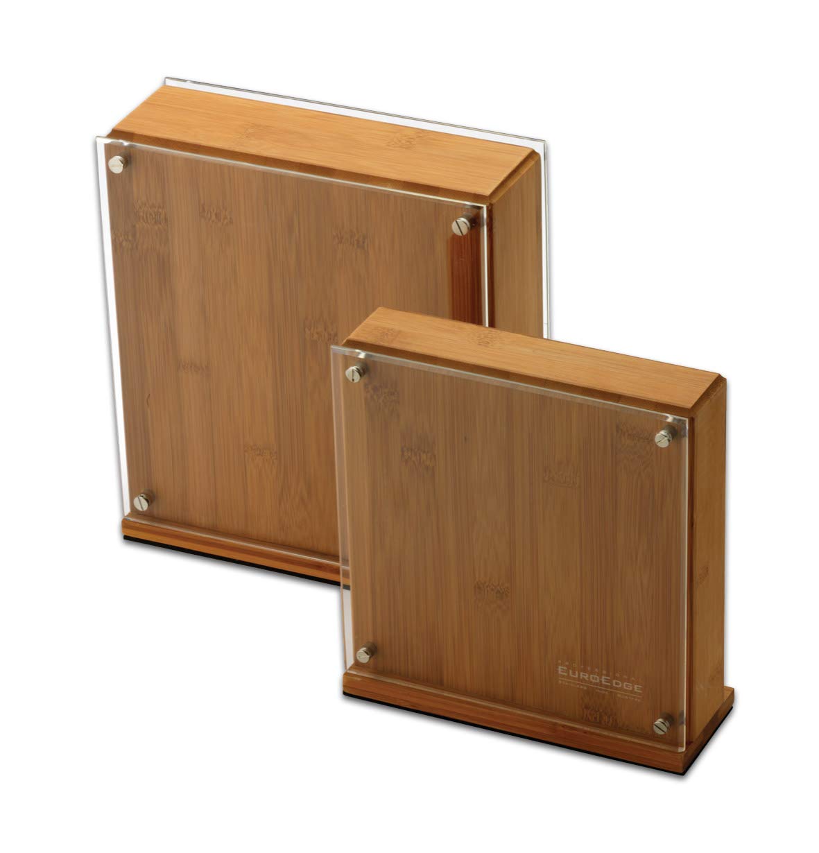 Rockingham Forge Bloc à couteaux magnétique en bambou pour 8 couteaux – Support à couteaux universel pour un rangement simple et hygiénique des couteaux de cuisine