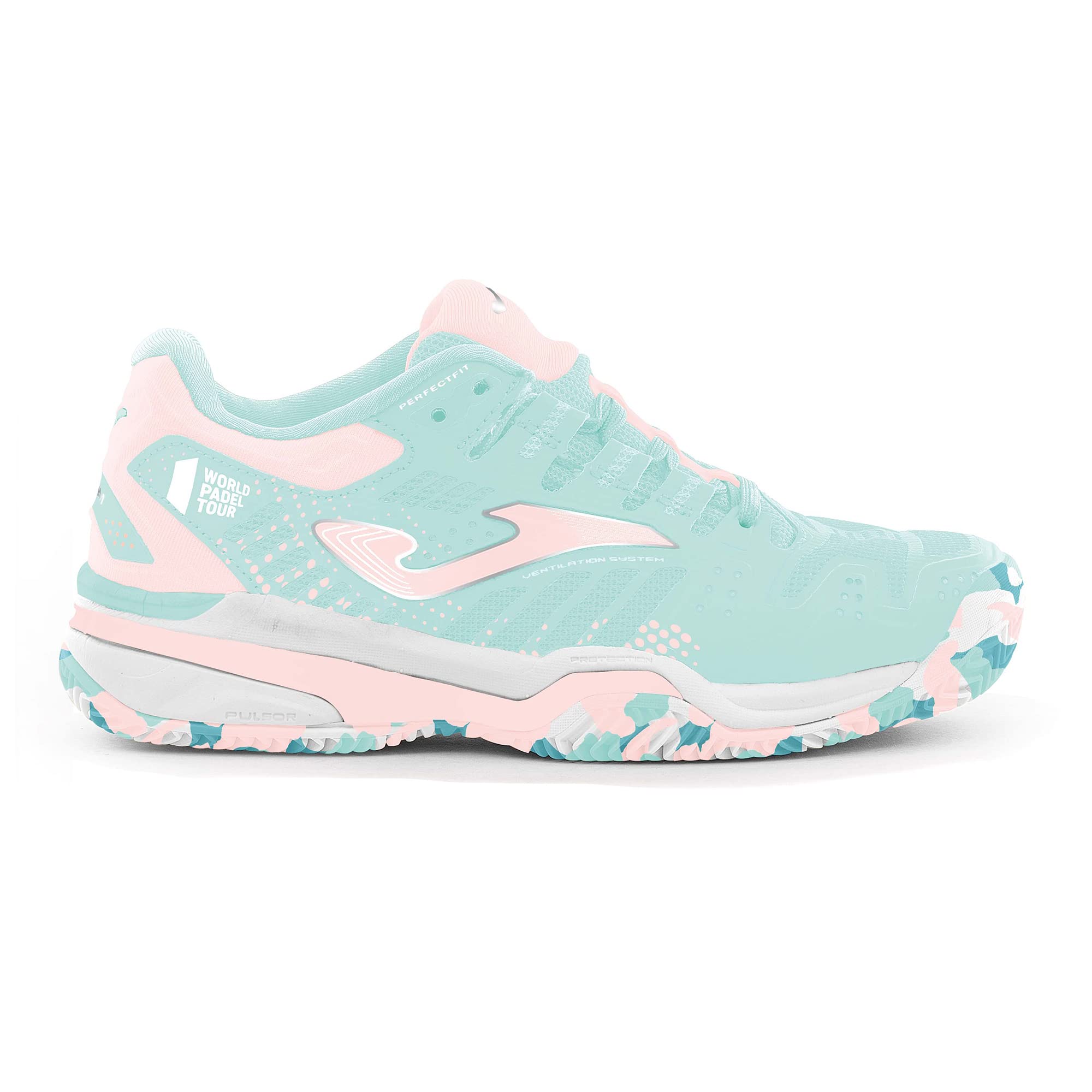 Joma Slam Jr 2305 Turquesa Rosa, Zapatillas Unisex niños