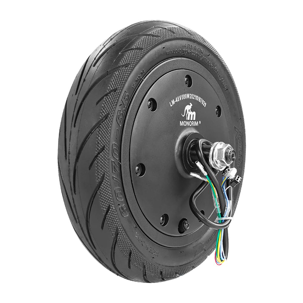 myBESTscooter Monoruota con Motore ad Alta Coppia n9x-22 48V 500W Pneumatico Senza Camera per Monopattino Elettrico Segway Ninebot Max G30
