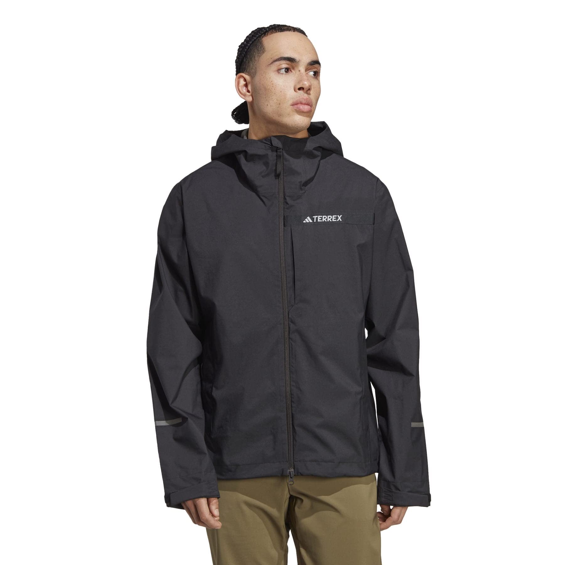 Photo 1 of adidas Men's Terrex Multi Rain.rdy 2.5-Layer Rain Jacket X-Large Black