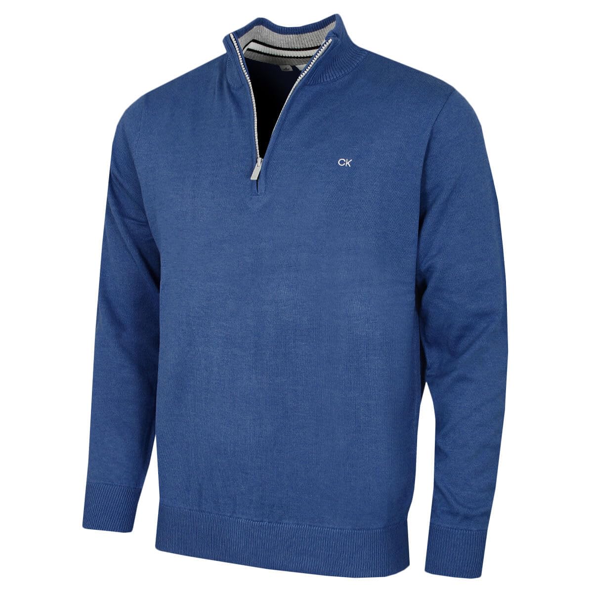 Calvin Klein Mens Campus Sport Sweater - Atlantic Blue Sport - XXXXL