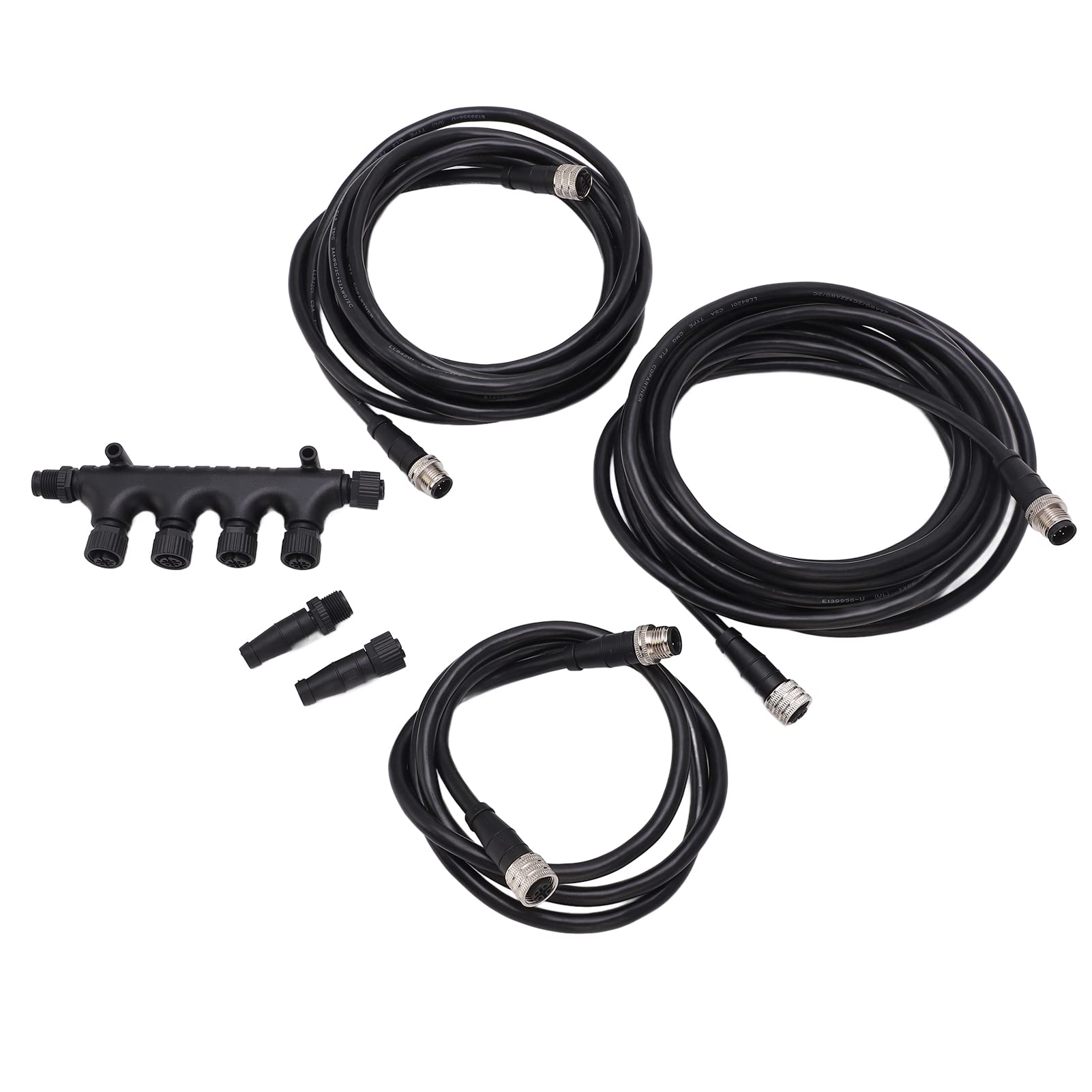 Tbest Ship Yacht Parts Marine Nmea 2000 Kit de Inicio Conector de Cable Combinación de Terminación Abs a Prueba de Herrumbre Universal