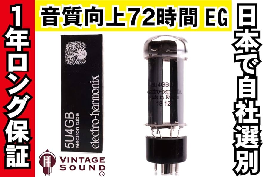 electro-harmonix 5U4GB 真空管　2個セット　ジャンク扱い Amazon | 5U4GB EH エレハモ 真空管PX30【1年ロング保証