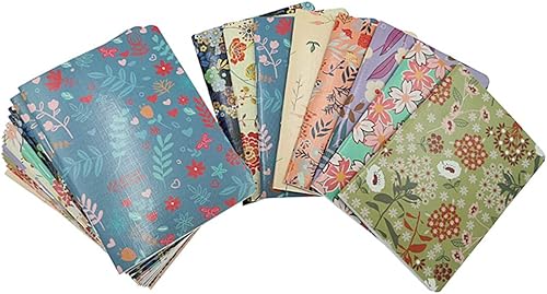 24pcs mini cuaderno, patrones florales cuaderno de bolsillo portátil Steno Memo Notebook MiniDaily Bloc de notas (8 patrones, páginas con reglas)