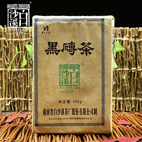 Brick Tea China Tea Anhua Baishaxi Hei Zhuan Cha Dark Tea 400G #TOP22