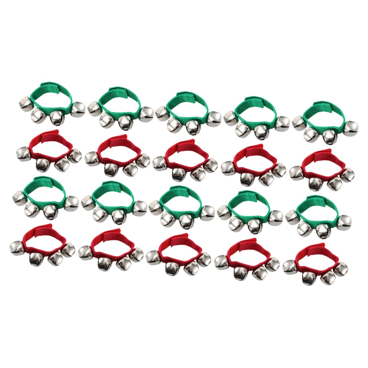 Campanelli da Polso 20 Pezzi per Ragazzo Ragazza in Metallo | Bracciali, per Feste e Natale, Suono Nitido, da Indossare al Polso Colore Casuale