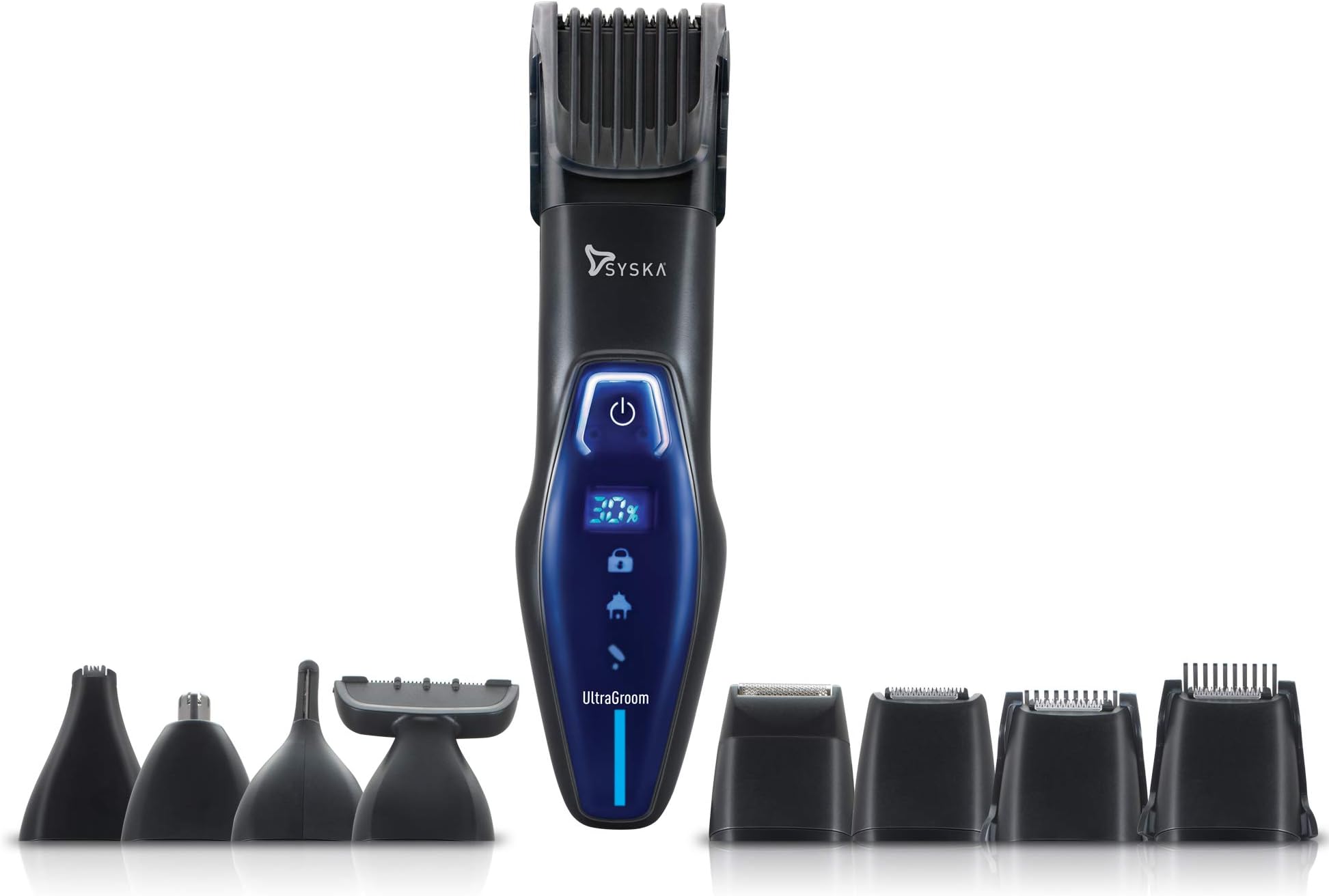 Syska Ultra Groom Cordless Grooming Kit for Men (Black)
