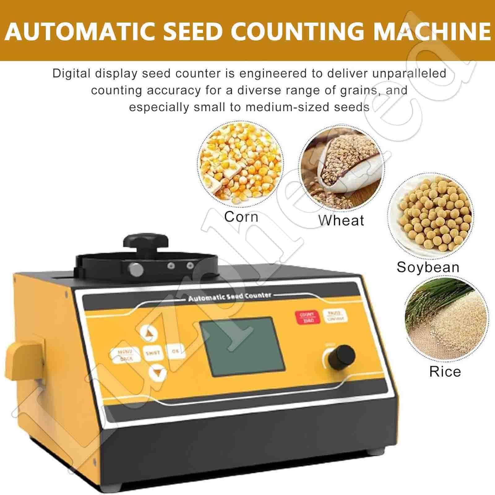 Automatyczna maszyna do liczenia nasion, elektryczne urządzenie do liczenia ryżu, pszenicy, sorgo, kukurydzy, zakres 1-12 mm, dokładność ± 2‰, prędkość ≥ 1000 nasion/min