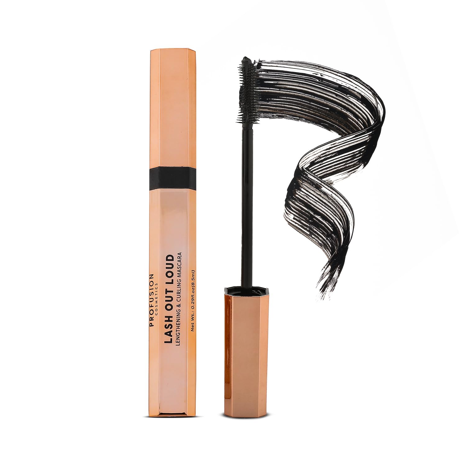 Profusion Cosmetics Lash Out Loud Volumizing and Lengthening Mascara Achieve Ultimate Lash Goals and Get Clump Free, Smudge-Resistant Lashes 0.29 Fl Oz (Pack of 1)