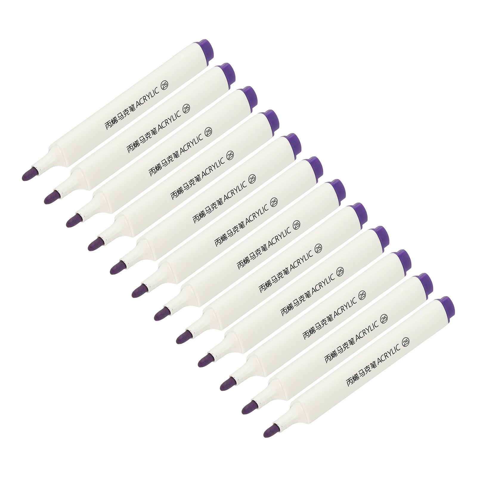 PATIKIL Acrylic Paint Marker Pens, 12Pcs Bold Tip Paint Pen Waterproof Water Based for Rock Painting Wood DIY Craft Glass Ceramic Canvas, Dark Purple โ image 1