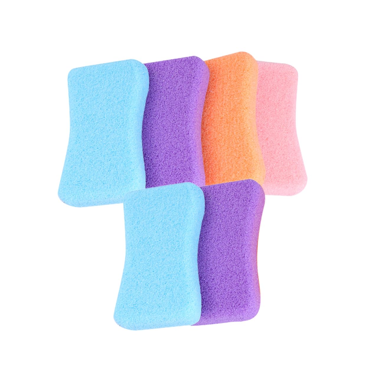 Healeved Foot Pumice Stone Set 6 Pieces Exfoliating Tool for Dead Skin Removal Grinding Stone Random Color