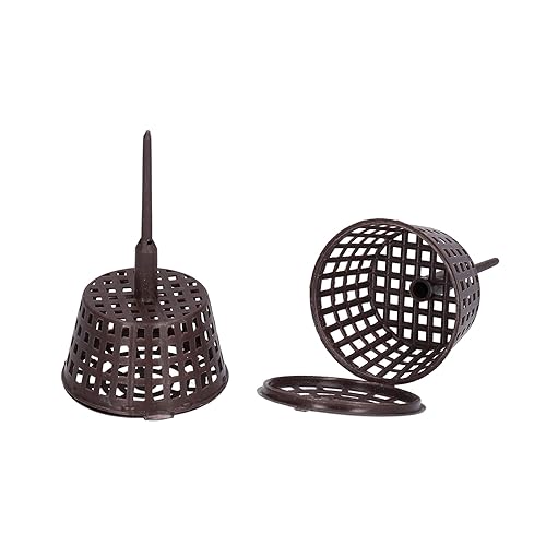 Miniatura 6 de Cestas de malla para fertilizantes, cesta de fertilizante de jardín de plástico, tazas de nutrición para plantación de amplia apertura, con tapa,