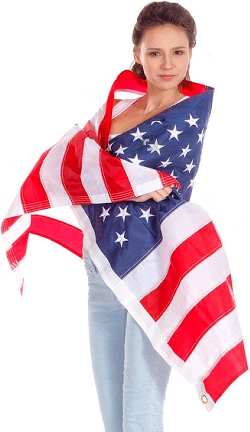 Buy DomeStar USA American Flag Cape Cloak Costume, Wearable Flag with