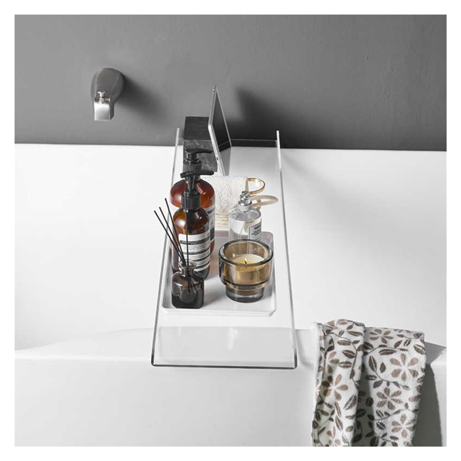 ry Vasca da bagno per Relaxat Lar 80 cm vassoio da bagno nizer per St Towels Boo Wine ses & Phone – accessorio da bagno ideale (colore 3)