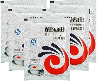 5-Pack Traditional Sweet Rice Wine Fermentation Starter Kit - Natural Leaven Powder for Home Brewing, DIY Mijiu Making, Pe...