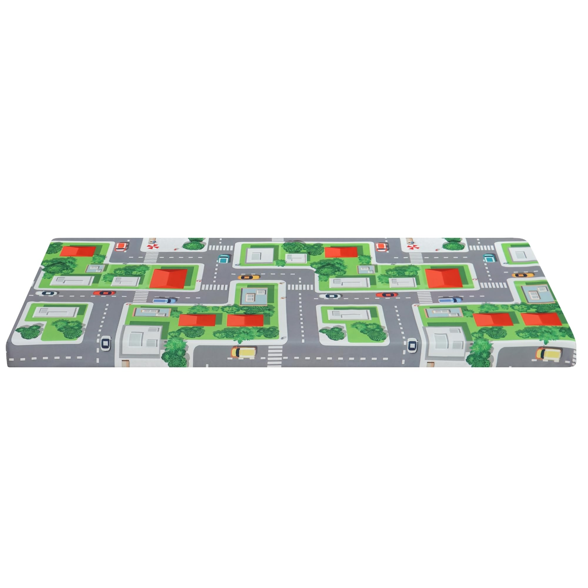 Arensberger Reisebett Matratze für Kinderbetten, Kinderreisebett 60x120 cm, 6cm Hoch, faltbar klappbar, Gelschaum, waschbarer Bezug, Tragetasche, Babybettmatratze, Babymatratze Kindermatratze, Öko-Tex