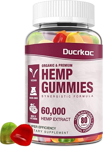 Gomitas de cáñamo Ogranic Extracto de aceite de cáñamo para adultos, vegano 6W