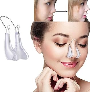 Nose Shaper Clip Nose Beauty Up Lifting Silicone Pain-Free Nose Bridge Straightener Corrector Slimming Rhinoplasty Device for Wide Crooked Nose High Up Tool