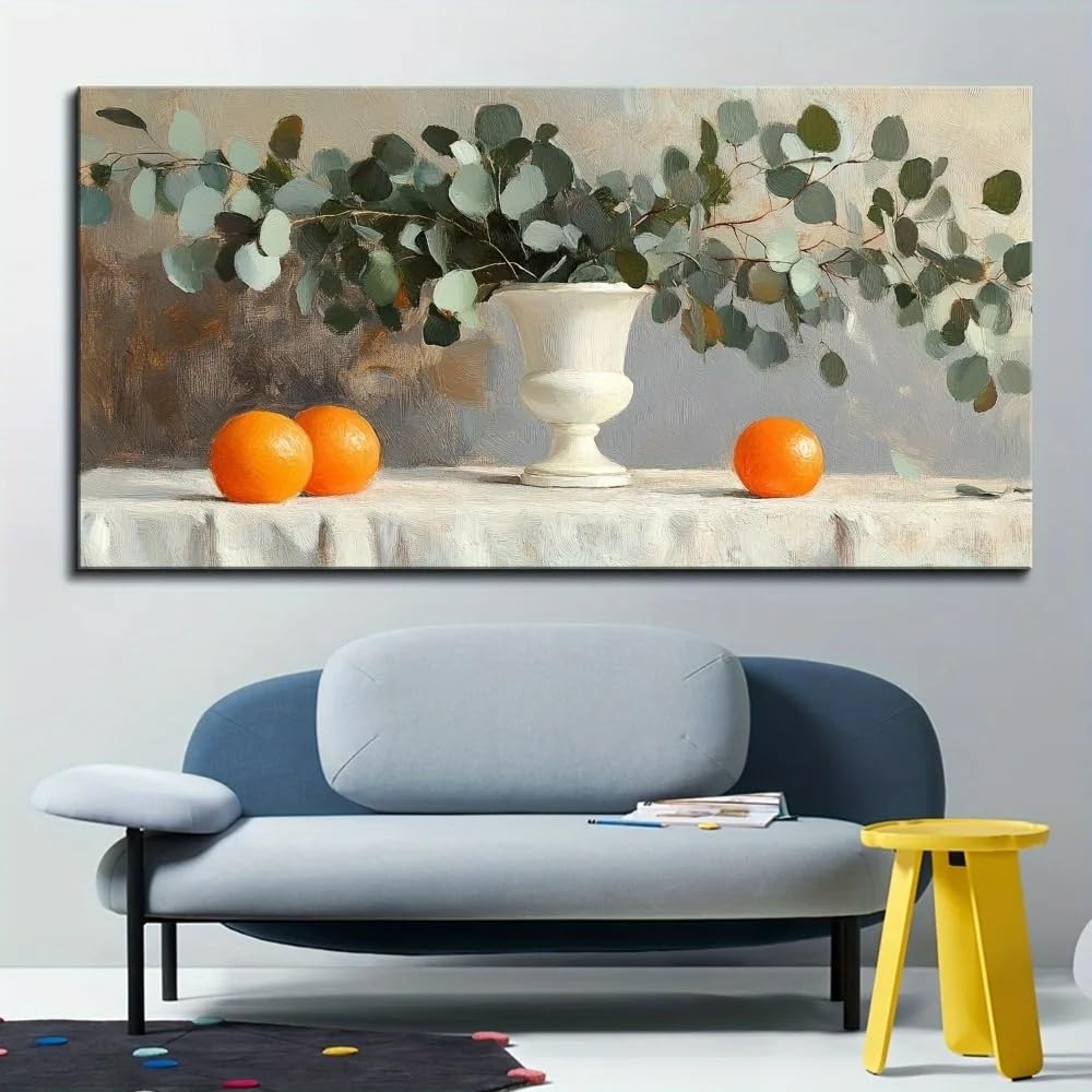GOSRD Modern Wall Artwork Prints Vintage Fruit Vases And Bowls, Kitchen Canvas Art Printing Home Interior Decoration(40X80cm/Frameless)