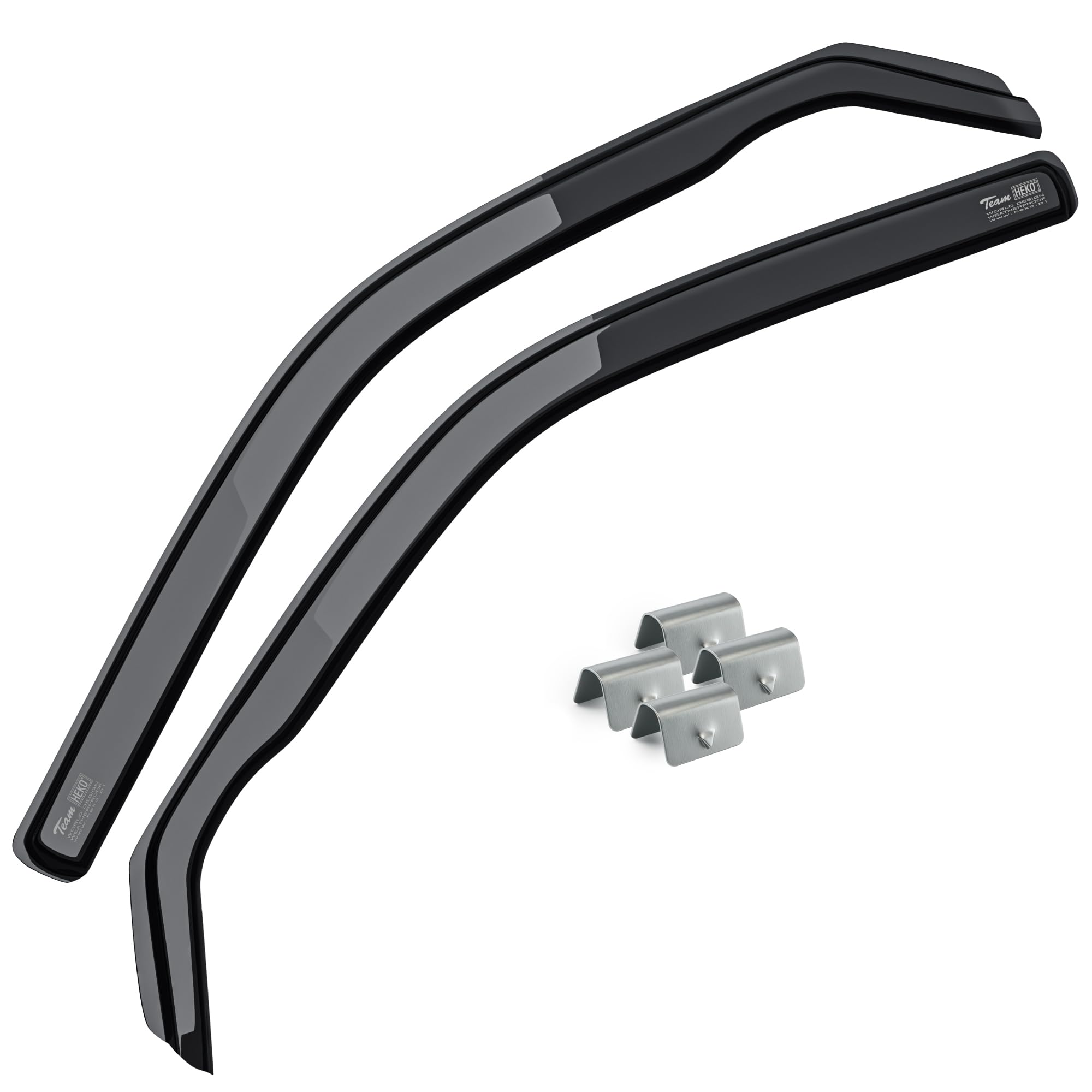 MOTOS Deflectores de Viento para FORD MONDEO MK4 2007-2015 Duraderos y Robustos, Deflector de Lluvia, Reducción de Ruido y Turbulencias del Aire, Fácil Instalación, Protección Estética y Ahorro de Ene