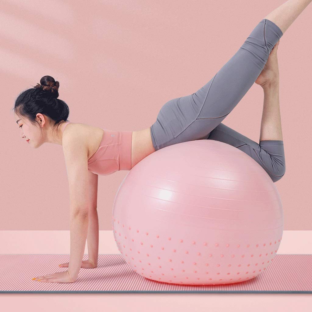 Gymnastikball 75cm Übungskugel für Fitness-Balance Ball Yoga Ball Anti-Rutsch- und explosionsgeschützte Massageteilchen für Verbesserung des Gleichgewichts, Rückenschmerzen, Kernstärke & Haltung