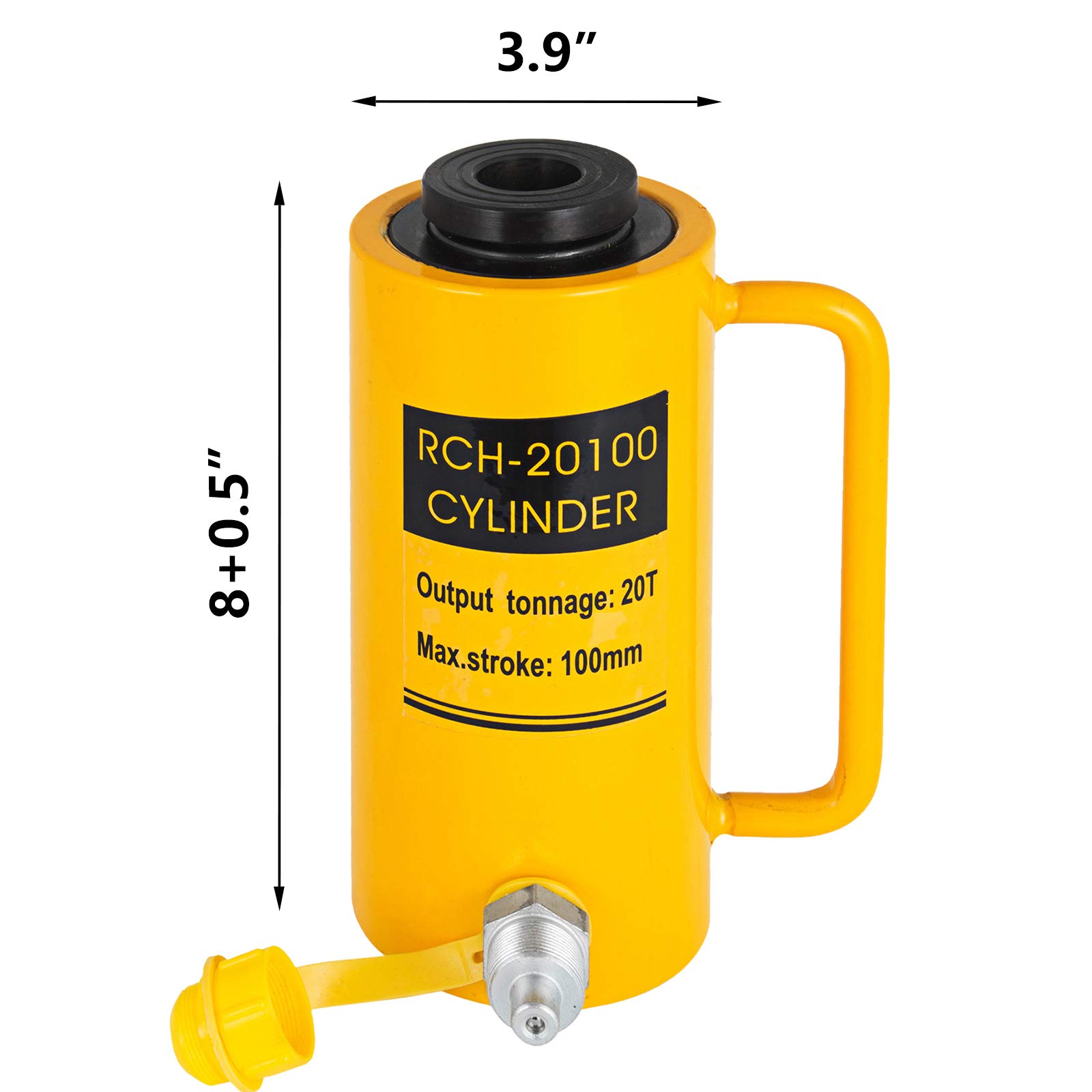 Mophorn 20T 4Inch Hydraulic Cylinder Jack Hollow Single Acting