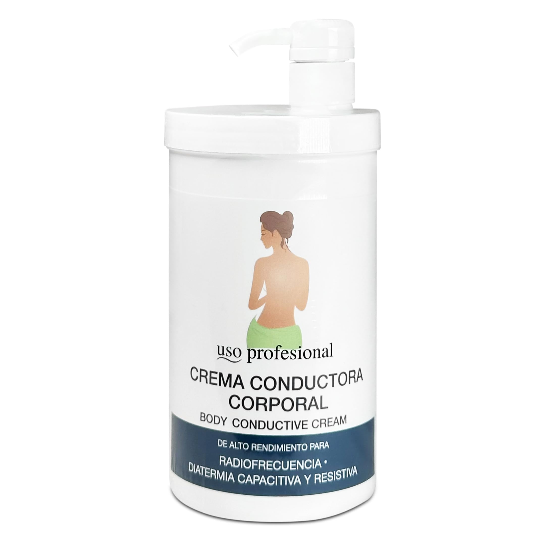 Crema Conductora Radiofrecuencia Corporal, 3 Litros | Alto Rendimiento para Diatermia Capacitiva y Resistiva