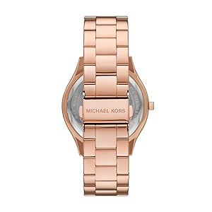 Michael Kors Slim Runway Women's Watch, Stainless Steel Bracelet Watch for Women