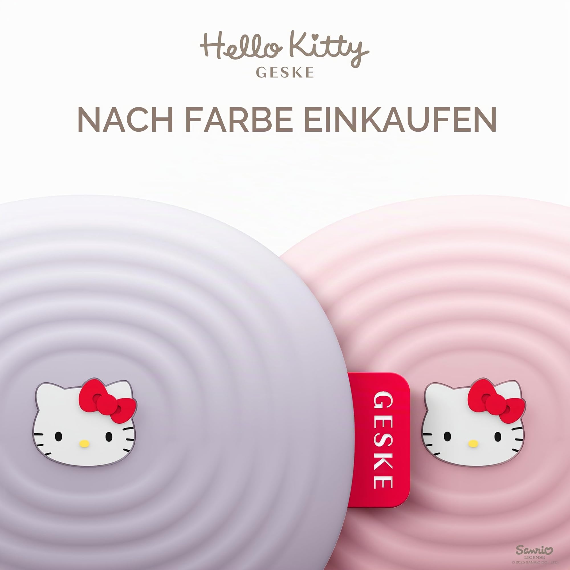 GESKE x Hello Kitty | SmartAppGuided™ Sonic Facial Brush | 4 in 1 | Elektrische Gesichtsreinigungsbürste | Reinigungsbürste | Gesichtsbürste | Hautreinigung | Skincare | sanfte Reinigung