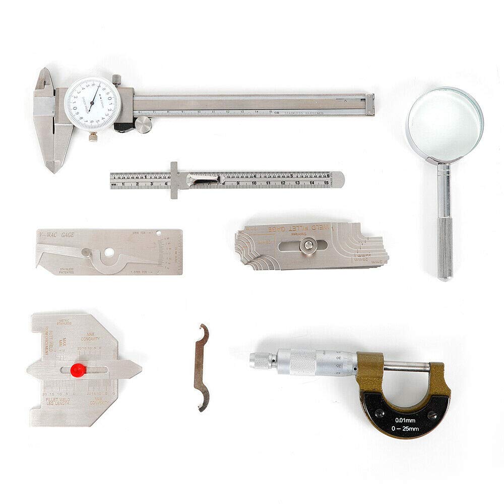 Buy Wanlecy Welding Gauge Tool Inspection Kit, Scale Sliding Clip Depth