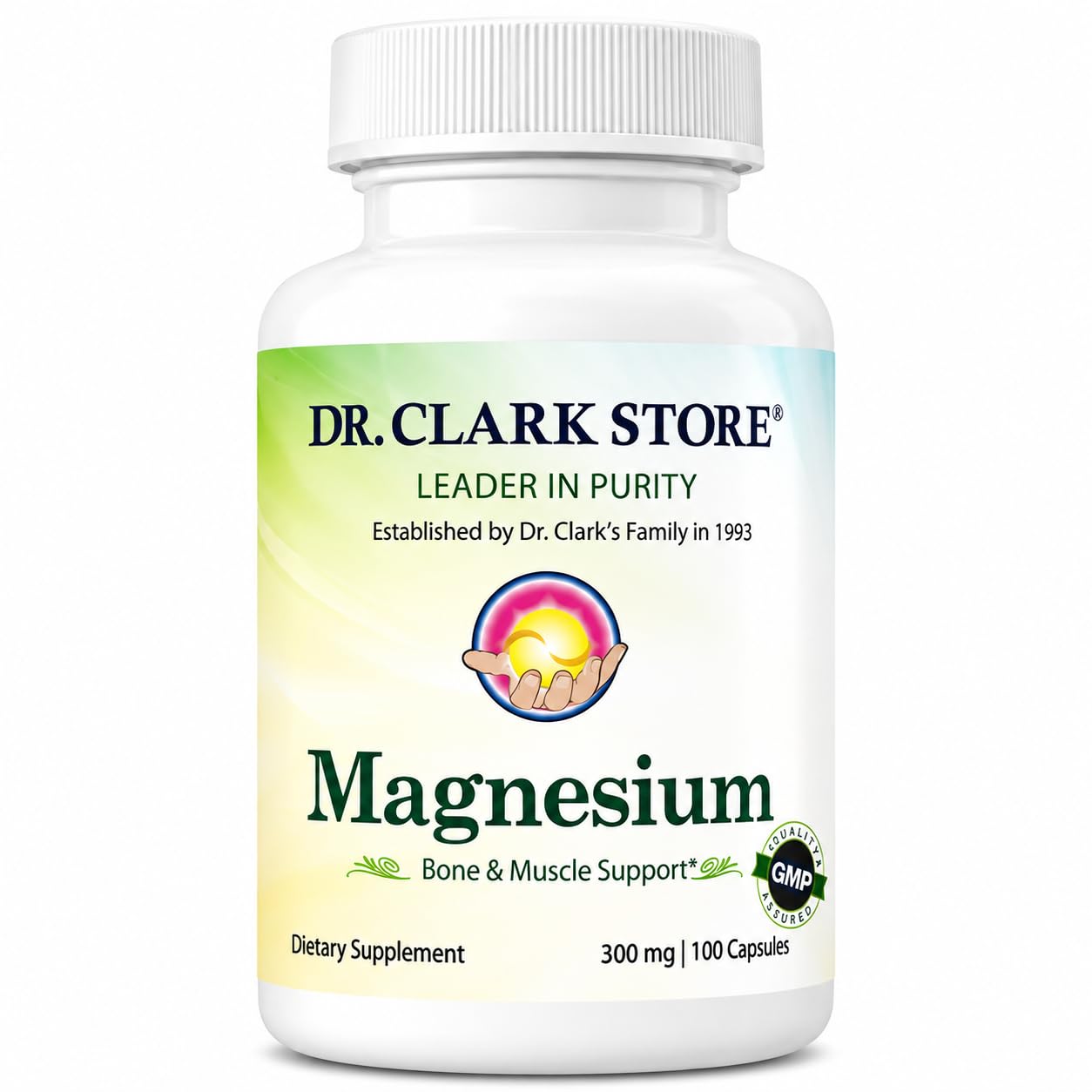 Dr Clark Store Magnesium Oxide Supplement, 300mg, 100 Gelatin Capsules