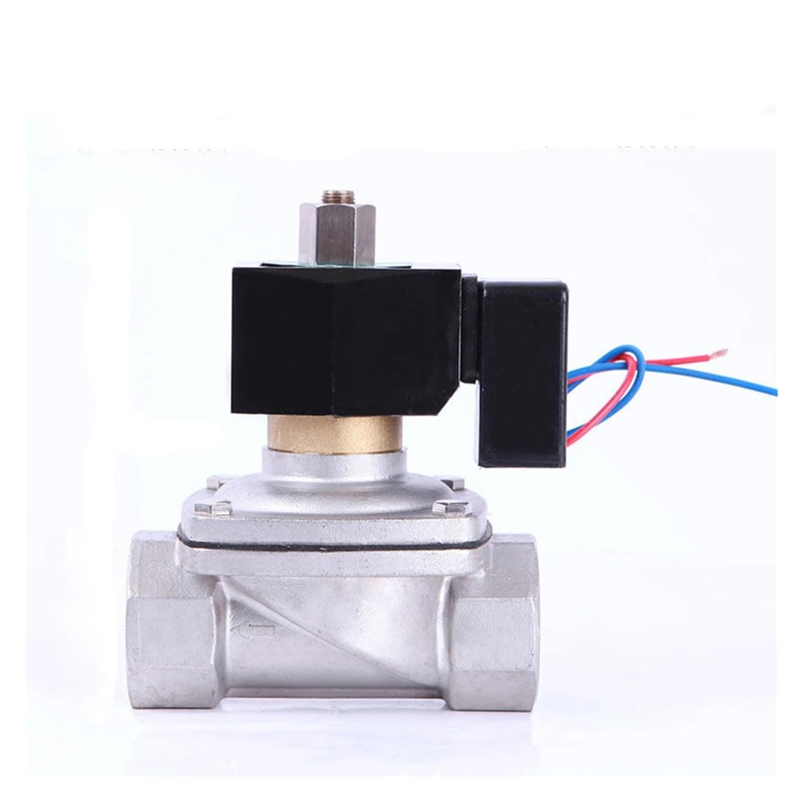 VSPPJYFG 1-1/4" NPT internal thread stainless steel non-thermal solenoid valve waterproof normally open solenoid valve with LED power indicator 24V 12V 110V(NPT-24VAC-VITON-SEAL)