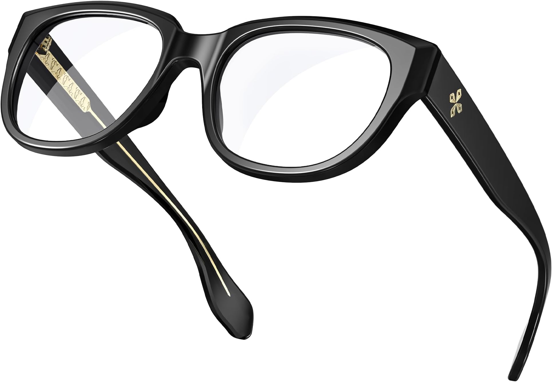 VISOONE Retro Round Blue Light Blocking Glasses with Anti Computer Glare for Gaming Women and Men BLAZE