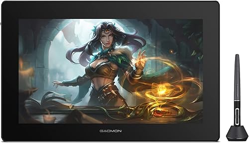 GAOMON PD1560 - Pantalla de 156 pulgadas de 8192 niveles con soporte de brazo de 1920 x 1080 HD IPS pantalla de dibujo con 10 teclas de acceso