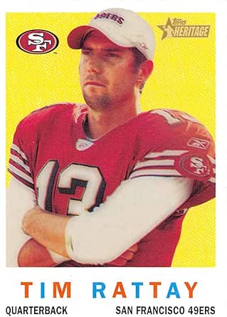 Amazon.com: 2005 Topps Heritage Football #163 Tim Rattay San Francisco ...