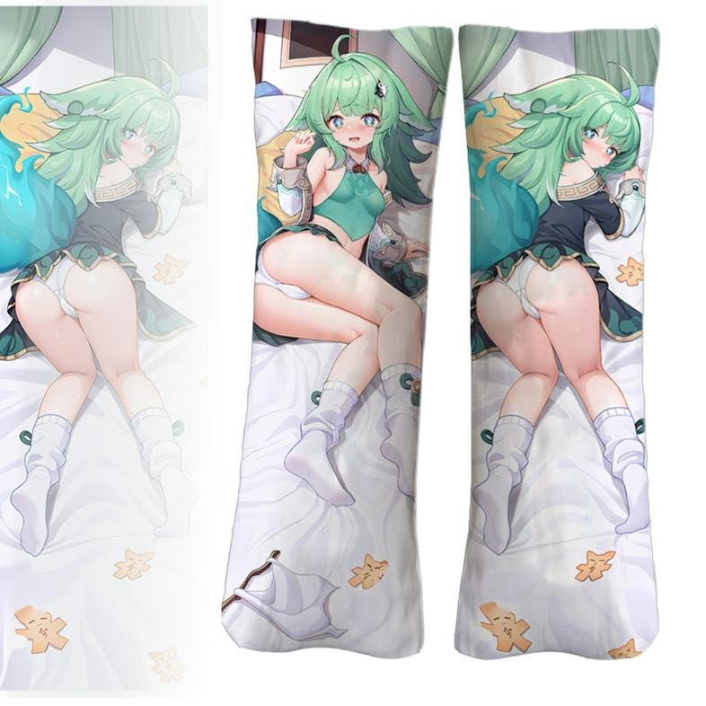 Anime Body Pillow Hentai Throw Pillow Waifu Pillow Custom Body Pillow Case 2-Side Print Pillow Case 59 in X 19.6 in(Uncensored)