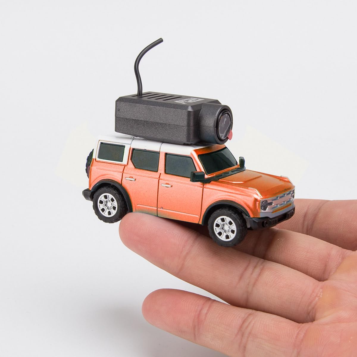 FPV mini samochód RC 1/64 skala z kamerą, sterowaniem za pomocą aplikacji i pilotem zdalnego sterowania, w pełni proporcjonalny mini drift car z żyroskopem, 3 prędkości, transmisja Wi-Fi