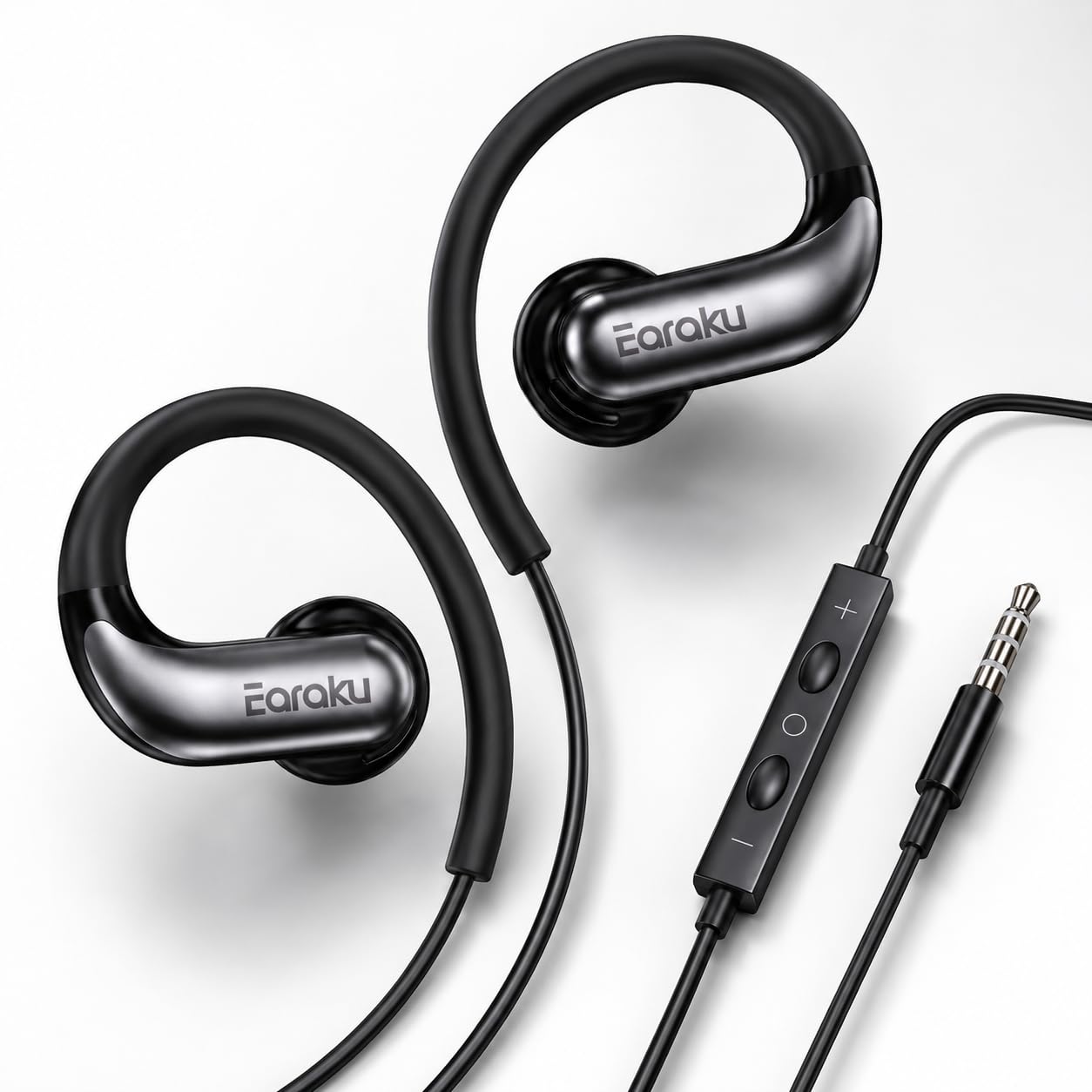 Amazon.co.jp: 【原音忠実】 イヤホン 有線 耳掛け式 マイク付き