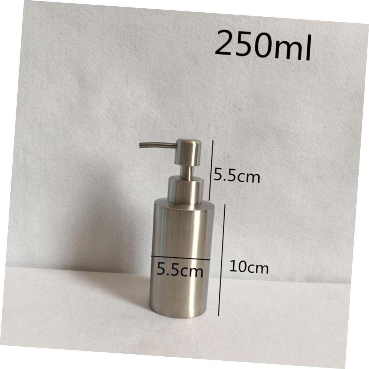 Wakauto 304 Stainless Steel Soap Dispenser Liquid Pump for Kitchen Bathroom Versatile Lotion Hand Soap Dispenser Easy to Refill Unique Design for Daily Use