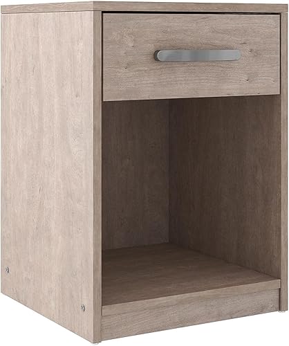 Miniatura 12 de Signature Design by Ashley Finch Modern - Mesita de noche con 1 cajón con cubículo abierto, color negro