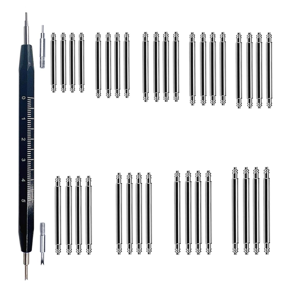 VellsarWatch Band Pins Tool Kit, Heavy Duty Watch Spring Bars with Spring Bar Removal Tool