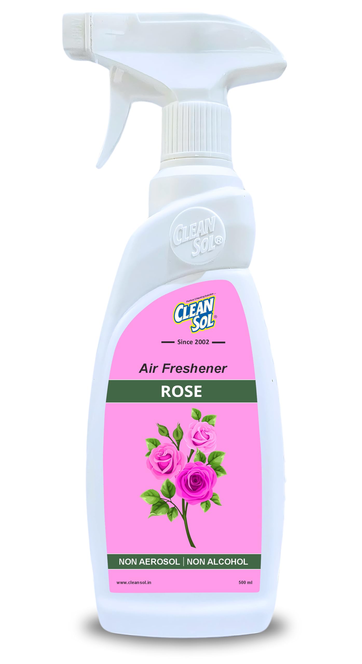 Cleansol Rose Air Freshener Spray | Non-Aerosol, Water-Based, Alcohol-Free | Long-Lasting Fragrance for Home, Car, Office | Non-Toxic, Eco-Friendly, Solvent-Free Air Freshener - 500 ml-image-24