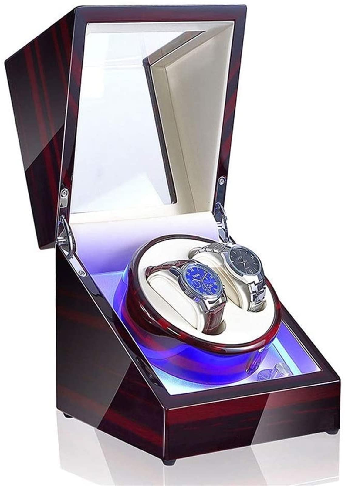 CGCSYZ Watch Winder Box, Automatic Winders LED Light Quiet Motor- Available In 5 Styles Accessories (A)