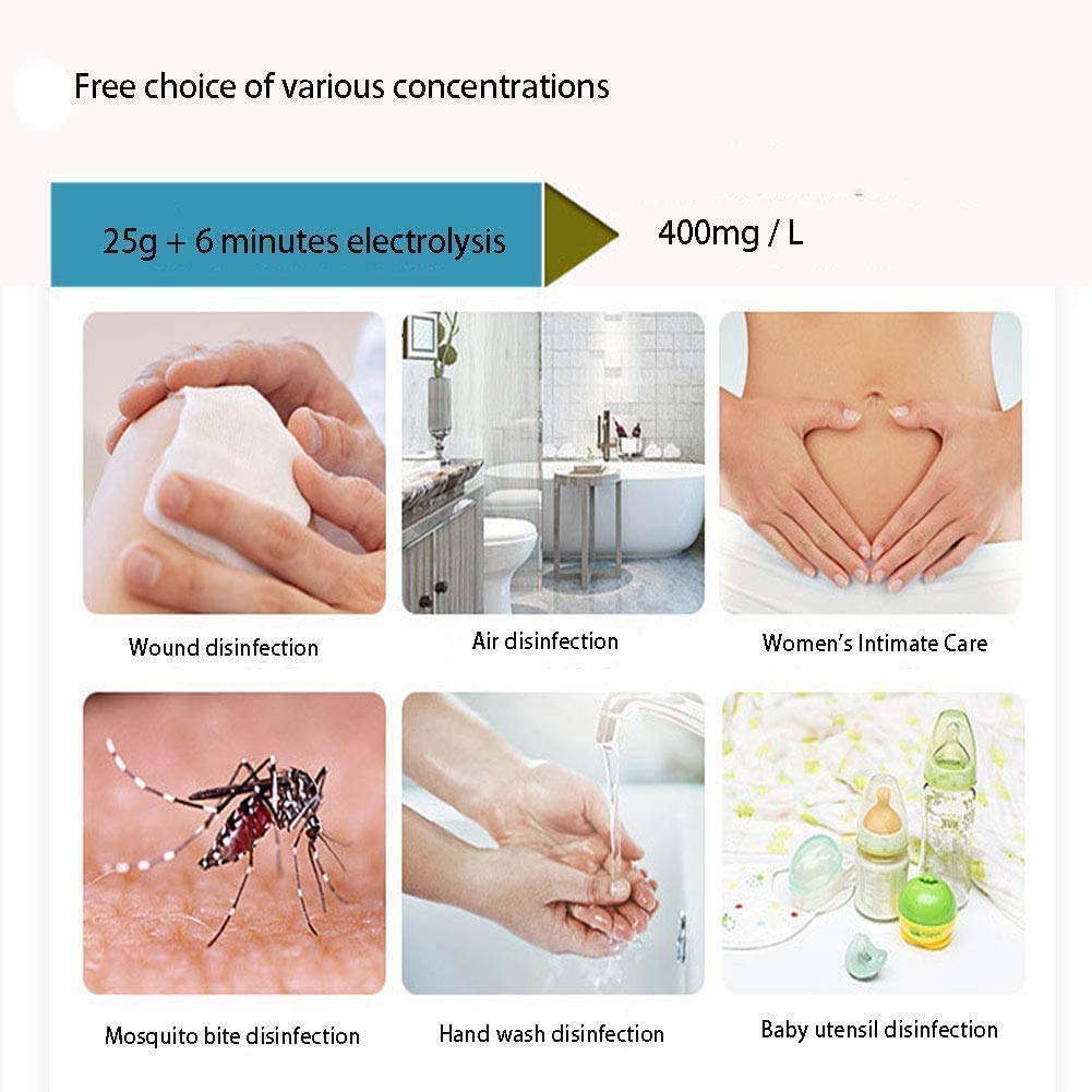 GZD Generador de hipoclorito de Sodio, líquido desinfectante Que Hace la máquina, la Sal y la electrólisis del Agua, para la esterilización