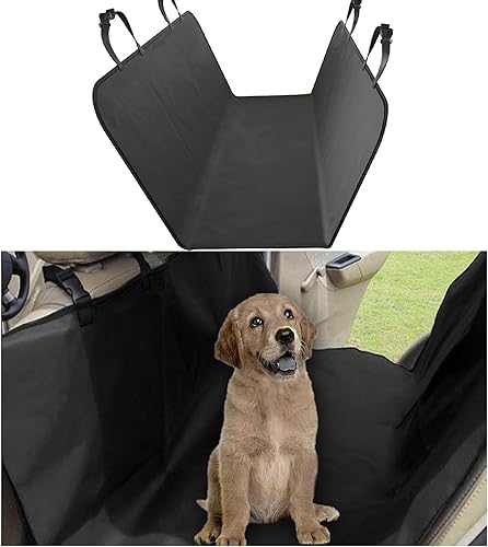 Hawyet 1 funda de asiento trasero de automóvil para perros, 53.1 x 53.1 pulgadas, impermeable, suave, tela Oxford con tira de encuadernación,