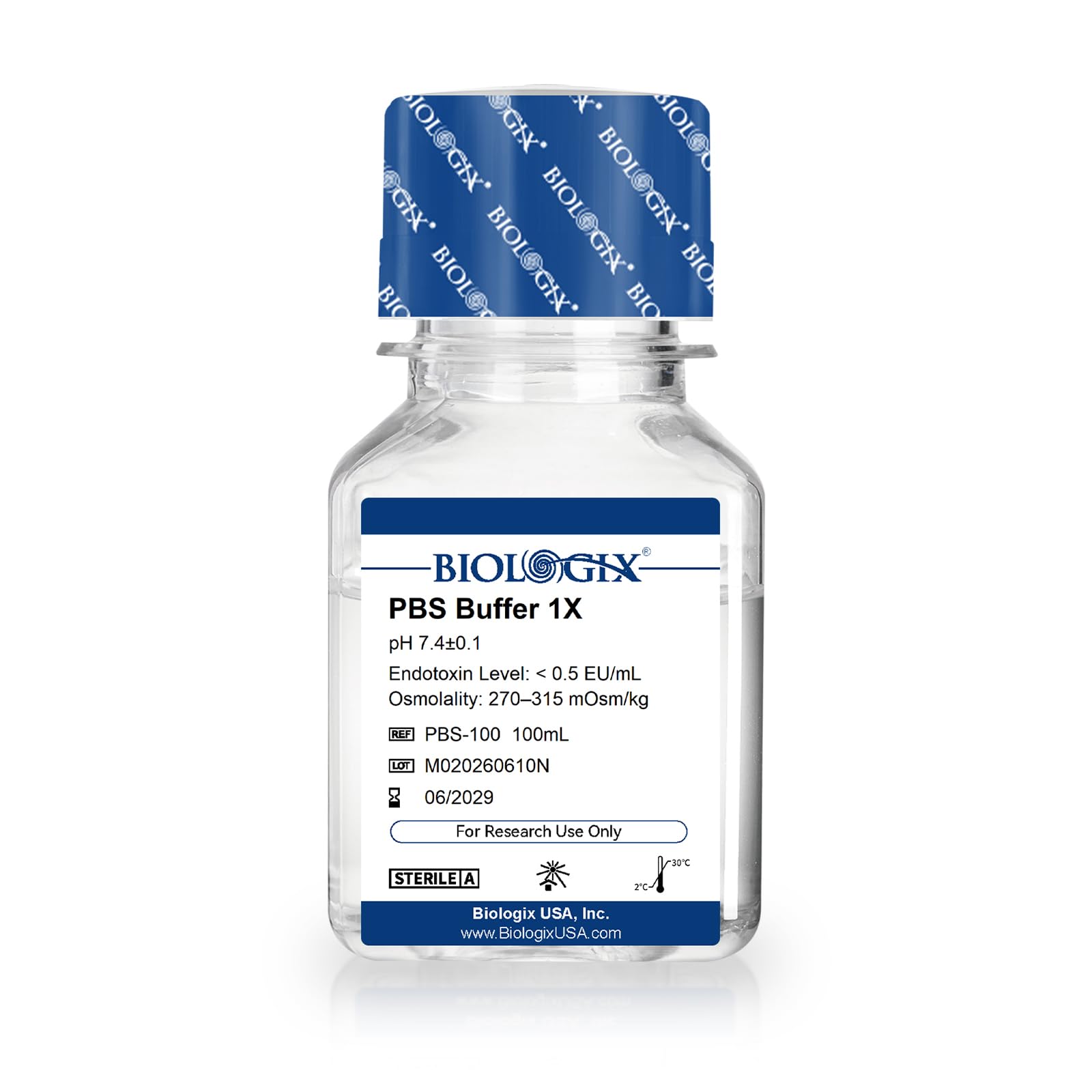 PBS Solution 1X, Filtered At 0.1 µm, PH 7.4, Ready To Use, Presentation Of 100 Ml Per Bottle-image-7