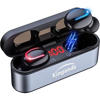 ワイヤレスイヤホン Bluetooth IPX8 防水 Bluetooth イヤホン 5.0 超軽量 两耳左右分離型 高音質 自動接続 ハンズフリー通話 LED電量表示 120時間待ち受 適用iPhone/ipad/Android-Siri対応