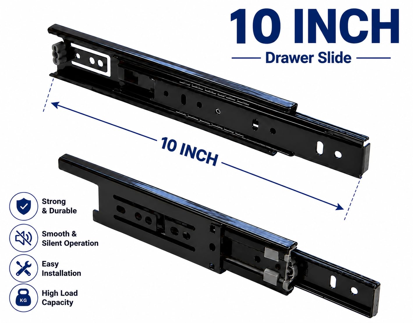 Quba Drawer Channels - Smooth & Quiet Drawers -7